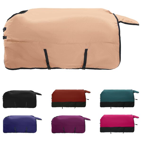 vidaXL Pferdedecke Cappuccino 105 cm Polyester