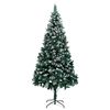 vidaXL Künstlicher Weihnachtsbaum mit 300 LEDs mit Ständer Grün 210 cm