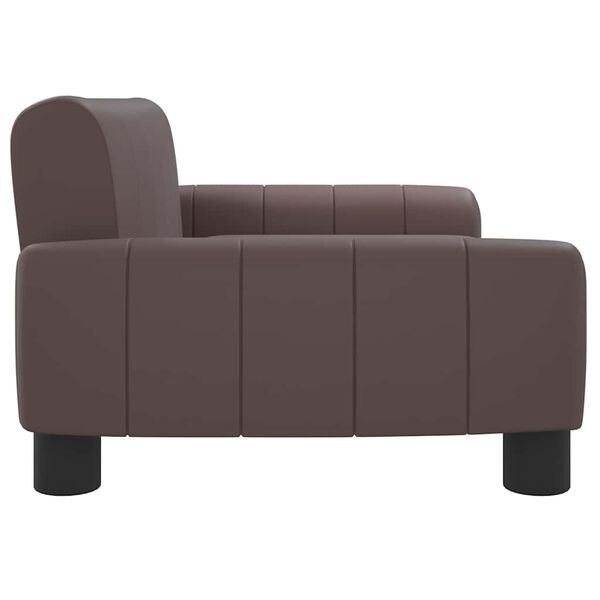 vidaXL Kindersofa Braun 70x45x30 cm Kunstleder