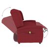 vidaXL 3-Sitzer Massagesessel Weinrot Stoff