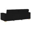vidaXL 3-Sitzer-Sofa Schwarz 220x78x84 cm Stoff