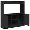 vidaXL Highboard Schwarz 92x33x100 cm Holzwerkstoff