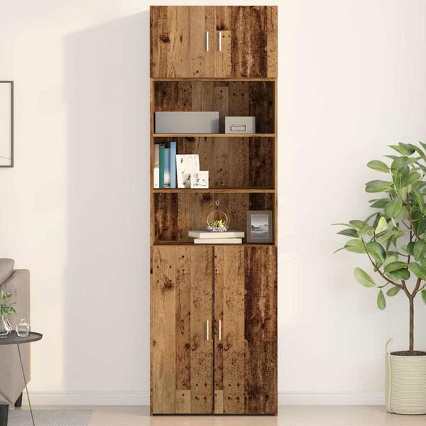 vidaXL Wandschrank Altholz 70 x 42,5 x 40 cm Holzwerkstoff