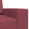 vidaXL Schlafsofa 200cm Weinrot Stoff