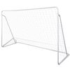 vidaXL Fu&szlig;balltor 240x90x150 cm Stahl Hochwertig