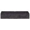 vidaXL Wandwaschbecken Schwarz 38x24x6,5 cm Marmor