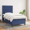 vidaXL Boxspringbett mit Matratze Blau 80x200 cm Stoff