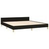 vidaXL Bettgestell ohne Matratze Schwarz 160x200 cm Stoff