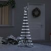 vidaXL LED-Weihnachtsbaum mit 230 LEDs Kaltwei&szlig; 184,5 cm Metall