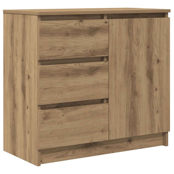vidaXL Sideboard mit Schublade Artisan-Eiche 71x35x65 cm Holzwerkstoff