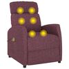 vidaXL Massagesessel Elektrisch Lila Stoff