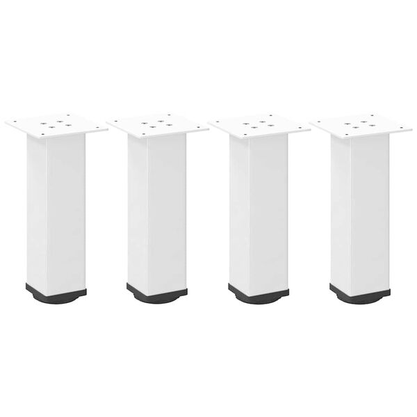 vidaXL Couchtischbeine 4 Stk. Wei&szlig; 30-32 cm Stahl