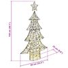 vidaXL Weihnachtsbaum mit 160 LEDs Warmwei&szlig; 150 cm Rattan