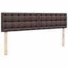 vidaXL Ottoman-Bett mit Matratze Dunkelbraun 160x200 cm Stoff