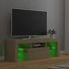 vidaXL TV-Schrank mit LED-Leuchten Sonoma-Eiche 120x35x40 cm