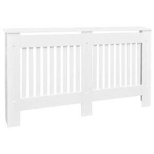 Holzwerkstoff Heizk&ouml;rper-Abdeckung Heizk&ouml;rperverkleidung 152 cm, wei&szlig;