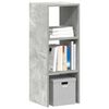 vidaXL B&uuml;cherregal Stapelbar Betongrau 30x30x80 cm Holzwerkstoff