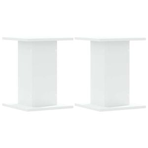 vidaXL Lautsprecherständer 2 Stk. Weiß 30x30x40 cm Holzwerkstoff