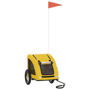 vidaXL Fahrradanh&auml;nger Gelb Oxford-Gewebe und Eisen