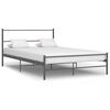 vidaXL Bettgestell Grau Metall 160&times;200 cm