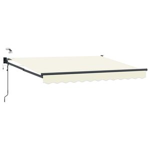vidaXL Elektrische ausziehbare Markise Creme 2,5 x 2 m