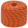 vidaXL Mehrzweck-Allzweckseil 12 mm 100 m Orange PP