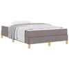 vidaXL Boxspringbett Taupe 120 x 200 cm Stoff
