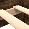 vidaXL Bettgestell ohne Matratze R&auml;uchereiche 100x200 cm Holzwerkstoff