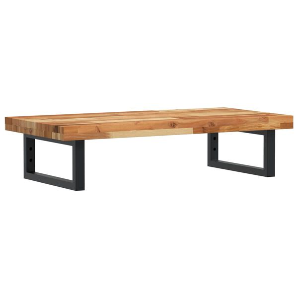 vidaXL Waschbeckenregal Wandmontage Stahl und Akazienholz