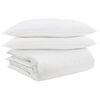 vidaXL Bettdecken Set mit Kissen 3 pcs Wei&szlig; Daunenfeder
