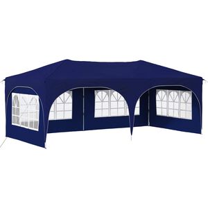 vidaXL Pop-up Partyzelt 575 x 288 x 245 cm Blau Oxford-Stoff