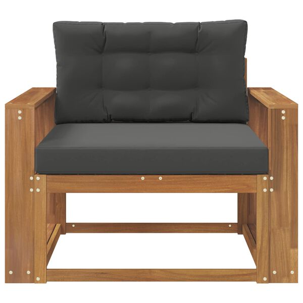 vidaXL Outdoor Mittelsofa Massivholz Akazie Natur