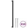 vidaXL M&ouml;belgriffe 10 Stk. Schwarz 480 mm Edelstahl