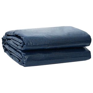 vidaXL Poolabdeckung Extra Schwer Schwarz und Blau 800 x 500 cm PE