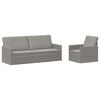 vidaXL Sofa-Set 2 pcs Hellgrau Samt (V)