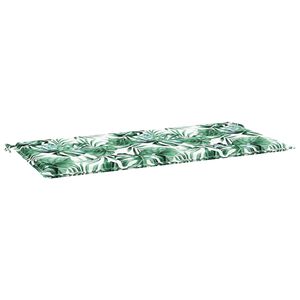 vidaXL Stuhlpolster Oxford-Stoff Blattmuster 100 x 50 x 3 cm