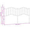vidaXL Kopfteil Metall Wei&szlig; 160 cm