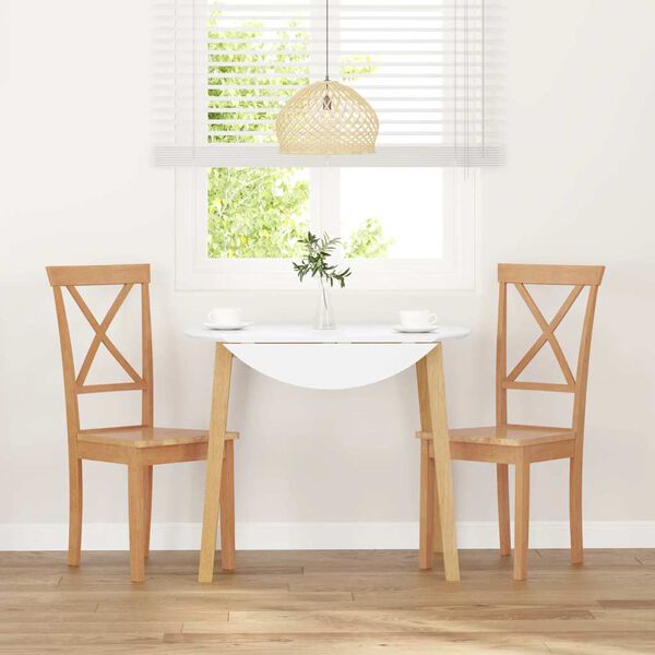 vidaXL Esszimmerst&uuml;hle 2 Stk. Massivholz Gummibaum