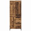vidaXL Highboard mit Schubladen 2 pcs Altholz Holzwerkstoff