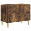 vidaXL Nachttisch Ger&auml;ucherte Eiche 62 x 34,5 x 48 cm Holzwerkstoff