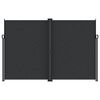 vidaXL Seitenmarkise Ausziehbar Schwarz 220x600 cm