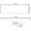 vidaXL Fensterbank Braunes Holz 160 x 45 x 4,5 cm PVC