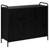 vidaXL Sideboard Schwarz Eichen-Optik 97 x 33 x 81 cm Holzwerkstoff