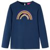 vidaXL Kinder-Langarmshirt Marineblau 92