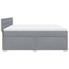 vidaXL Boxspringbett mit Matratze Hellgrau 180x200 cm Stoff