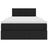 vidaXL Aufbewahrungsbett mit Matratze Schwarz 120 x 200 cm