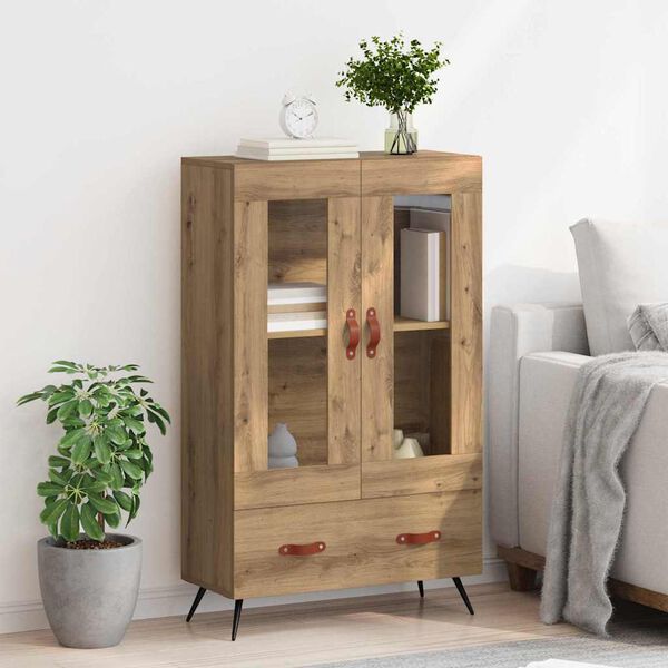 vidaXL Highboard mit Schubladen Artisan-Eiche 69,5 x 31 x 115 cm