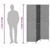vidaXL Raumteiler Schwarz 146 x 180 cm Poly-Rattan