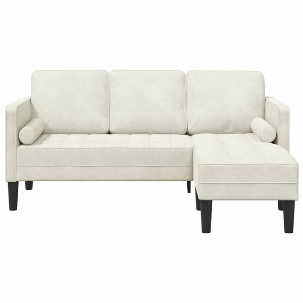 vidaXL Sofa Set Creme 173 x 131 x 67 cm Samt