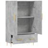 vidaXL Highboard Betongrau 69,5x31x115 cm Holzwerkstoff